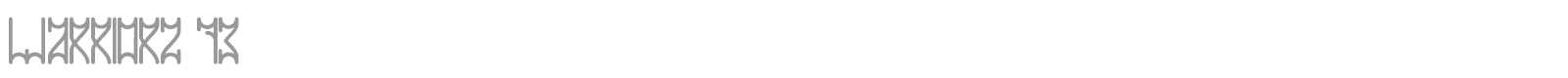 Warriorz 73 font preview